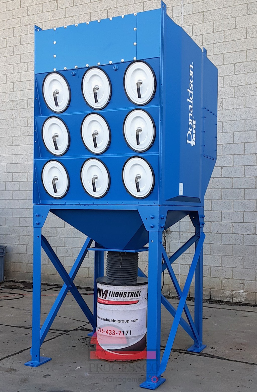 10,000 CFM cartridgetype dust collection systemreconditioned